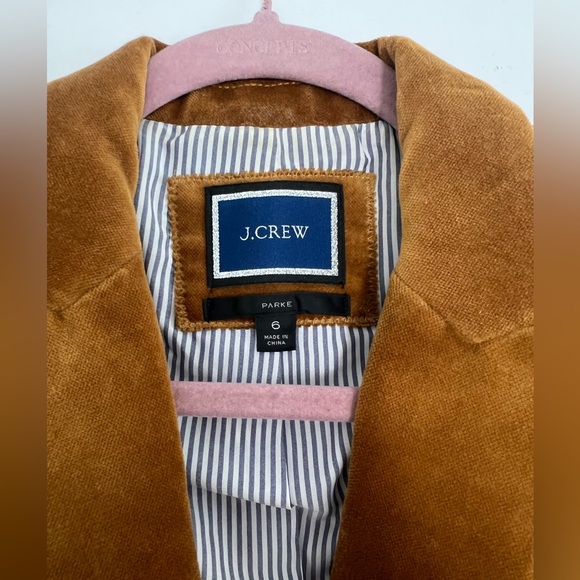 J Crew Parke Velvet Blazer - Picture 2 of 3